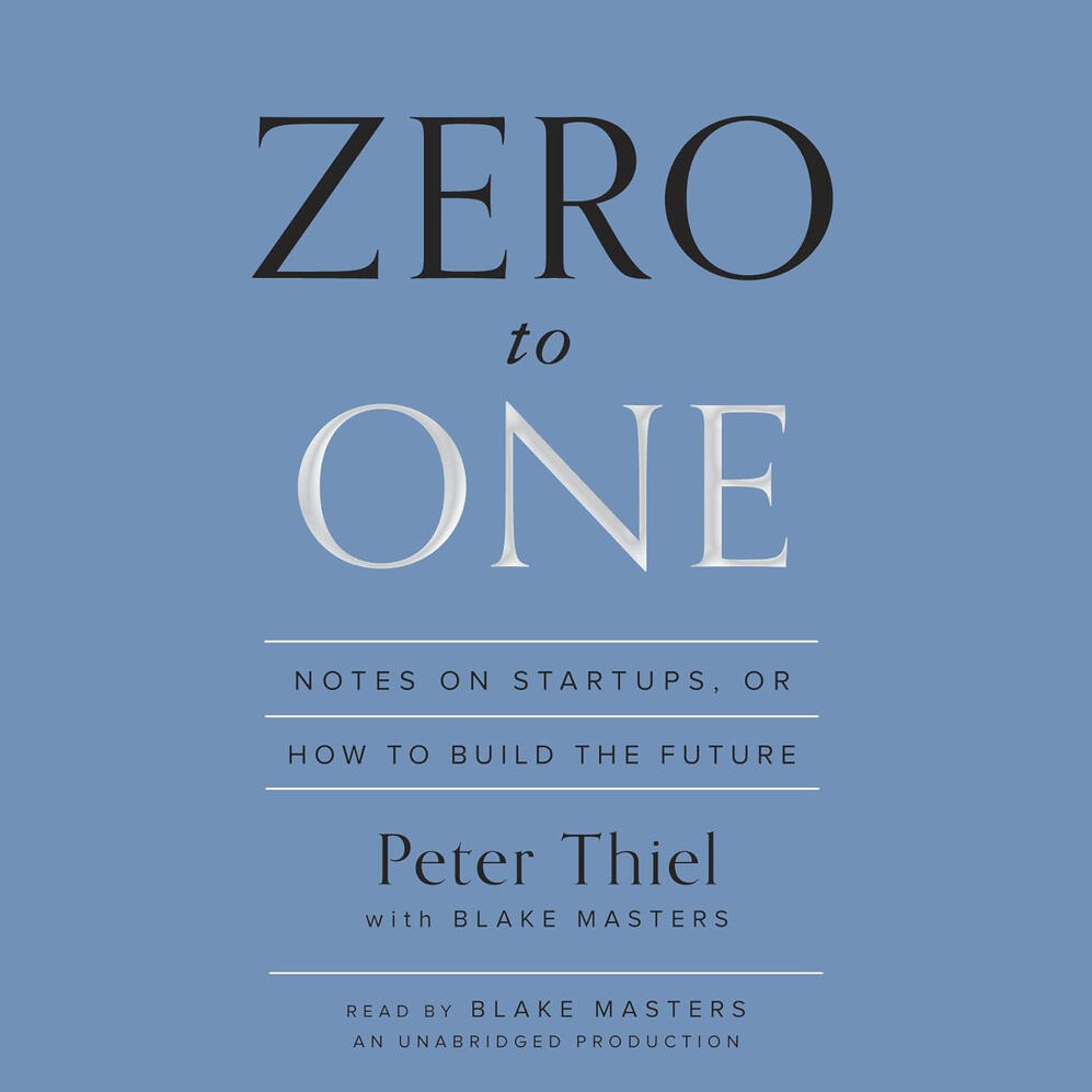 ZERO to ONE Book by Peter Thiel